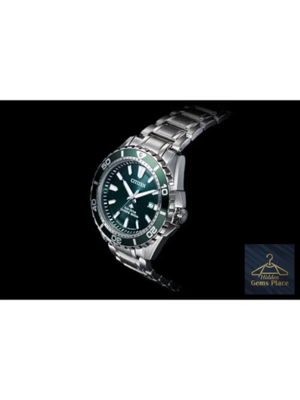 Men's Eco-Drive Stainless Steel Dive Watch, 200M, ISO Compliant, Luminous